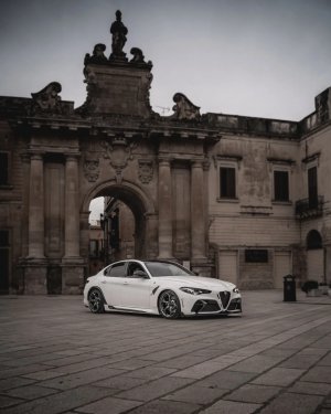 Alfa Romeo Giulia Quadrifoglio GTAm Conversion Kit by PariS'5 GaraGe - Complete Kit - FRP/ Carbon Fiber Combo